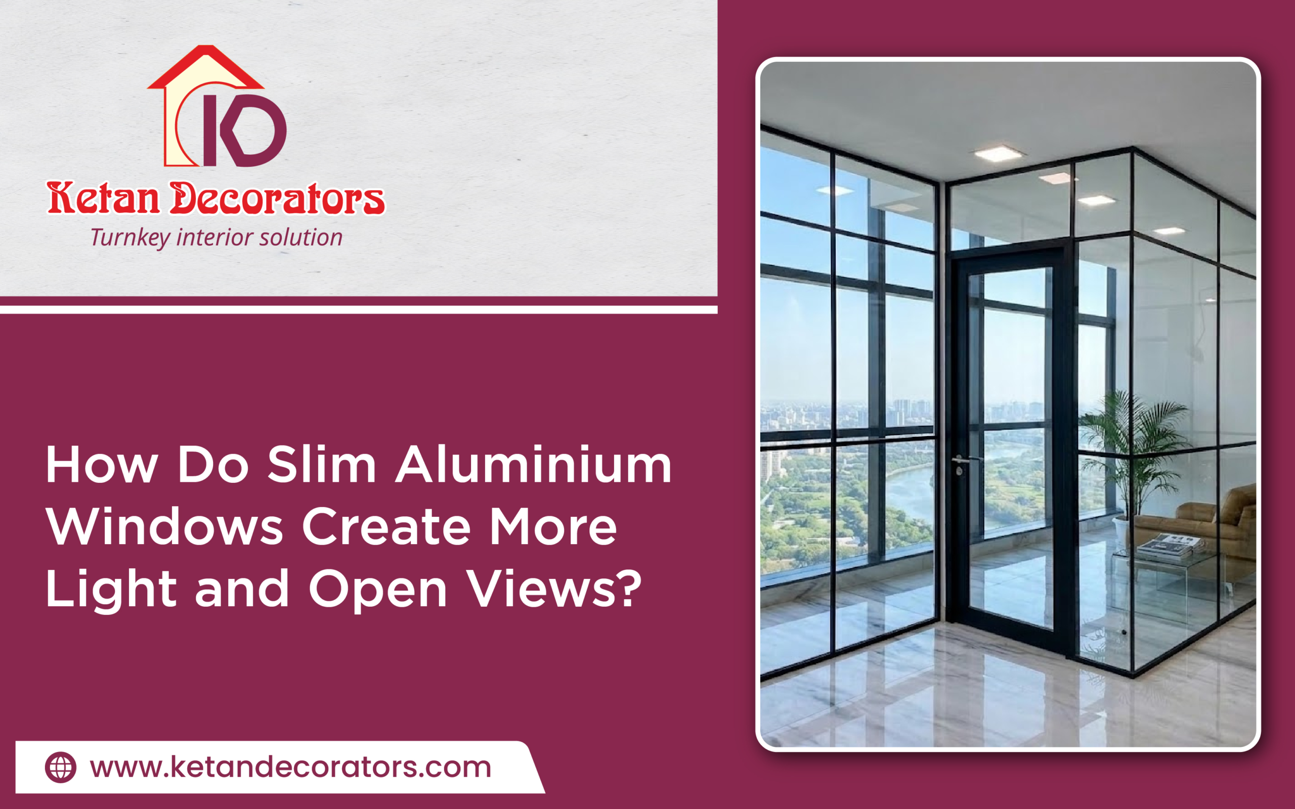 slim aluminium windows